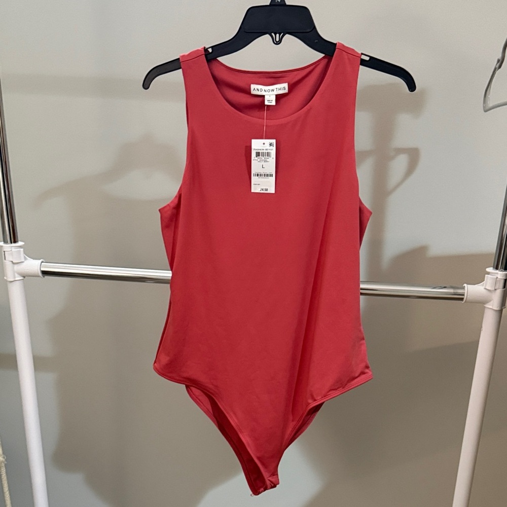 Pink Sleeveless Bodysuit